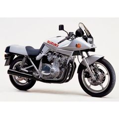 絵画風 壁紙ポスター (はがせるシール式) スズキ GSX1100S (SZ / 初期型) 刀 カタナ KATANA 1982年 名車 キャラクロ SKTN-001A2 (A2版 594mm×420mm) ＜日本製＞ ウォールステッカー お風呂ポスター