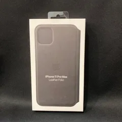 【未使用品】Apple純正品 iphone11 Promax Leather Folio レザーケース レザーフォリオ 黒ブラック MX082FE/A アップル 925-1