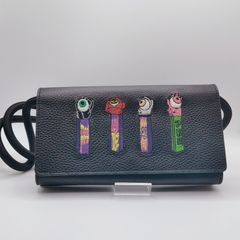 イアパピヨネ ペッツ財布 earparillonnor xPEZコラボ サイケデリックアイ 刺繍