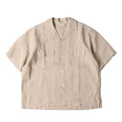 KAPTAIN SUNSHINE キャプテン サンシャイン シャツ サイズ:38 / 23SS リネン/シルク オーバーサイズ オープンカラー 半袖シャツ Linen Silk Open Collar Shirt ナチュラル / トップス カジュアルシャツのサムネイル