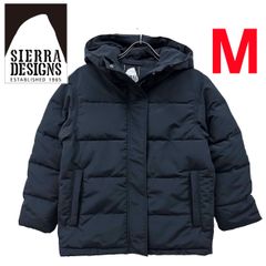 新品 M ★ コストコ SIERRA DESIGNS シェラデザイン レディース 中綿 フード付き ジャケット ブラック スタンドネック フーディー 袖口リブ 軽量 防寒 パーカー ショート アウター ブルゾン コート ダウン 女性用