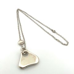 【鑑定済み】正規品  ジョージジェンセン Georg Jensen シルバー925  モダン シェイプ ペンダント 463B チェーン ネックレス