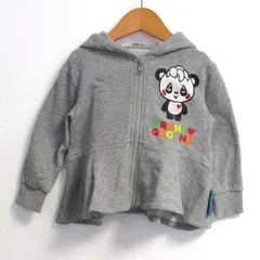 グラウンドグラウンド パーカー トップス ジップアップ スウェット ベビー 女の子用 90サイズ グレー Grand Ground 【中古】のサムネイル