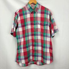 THE FOX COLLECTION Vintage チェック ボタンダウン 半袖シャツ サイズⅬ(16-16 1/2) 07061405 861
