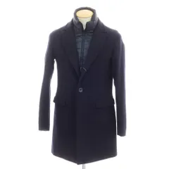 【中古】ヘルノ Herno ウールナイロン 中綿 チェスターフィールドコート ダークネイビー【サイズ44】【メンズ】のサムネイル