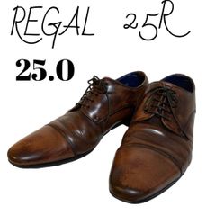 人気】リーガル REGAL スリッポンV108 ブラウン サイドゴア 26.5 