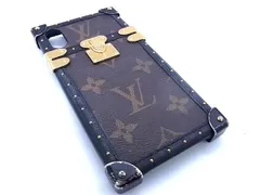 LOUIS VUITTON ヴィトン M62618 モノグラム アイトランク フォリオ iPhone X/XS 対応 アイフォンケース スマホケース ブラウン系 AV8927
