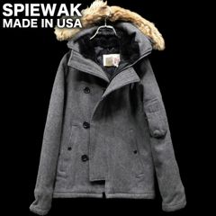 USA製 SPIEWAK N-2B スリムフィット タイト ウールメルトン 36 フライトジャケット コヨーテファー スピワック 中綿 ゴールデンフリース