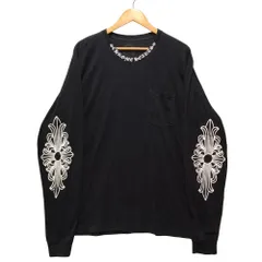 OLD CHROME HEARTS クロムハーツ フローラルクロス ロンT CHROME HEARTS クロムハーツ OLD バックフローラルクロス