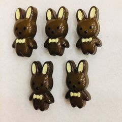 しるしボタン　うさぎ ウサちゃん 5コセット　ハンドメイド
