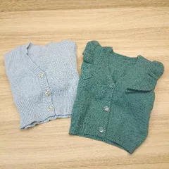 ◇ 《 GRL グレイル まとめ2点セット サイズF/M Vネック フリル ボタンアクセント カーディガン レディース 》 E  【1305290001539】