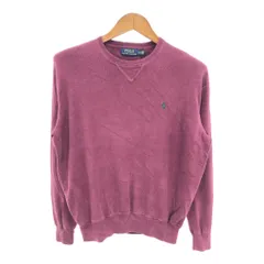 Polo by Ralph Lauren ポロ ラルフローレン コットン ニット セーター ワインレッド(メンズ S)中古 古着 S1436