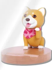 CIOP(シオップ) どうぶつ スマホスタンド 木製の土台 スマホ立て かわいい 可愛い おしゃれ フィギュア 卓上 iphone/ipad/タブレットパソコン(しばいぬ 01)