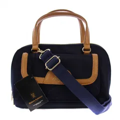 キンロックアンダーソン Kinloch Anderson ハンドバッグ ショルダーバッグ 2WAY ナイロン 紺 /BM ■MU