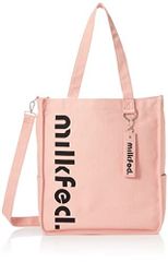 LtPINK [ミルクフェド] トートバッグ ROUND LOGO 2WAY PC TOTE レディース LtPINK