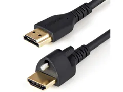 【新品・3営業日で発送】STARTECH.COM StarTech.com イーサネット対応ハイスピードHDMIケーブル 1m／ネジ留め機構搭載／HDMI 2.0規格準拠／4K 60Hz／HDR対応／HDM...