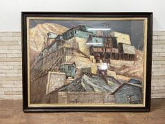 真作 熊谷榧 「グレイ小屋」 肉筆油彩 F12号 1980年制作 父:熊谷守一