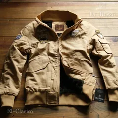 新品■イタリア*De Rosso*メンズ ボア付 豪華刺繍 フライトジャケット カーキ/MA-1■新品 冬 アウター ジャンパー ブルゾン◆HT-KH