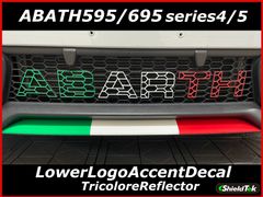 ABARTH595 アバルト595 ロアロゴアクセントデカール　トリコローレ