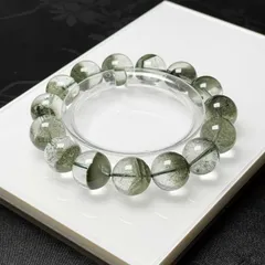 高級 EU製 ★グリーントルマリン★パワーストーン ブレスレット 天然石B 金運 浄化 綺麗 13.7-14.1mm ZZ1598