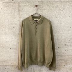 tommy bahamaシルク混長袖ポロシャツ古着