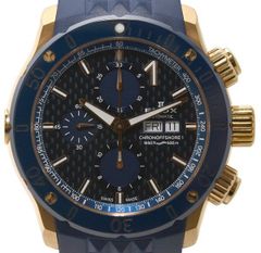 ★美品！EDOX エドックス CHRONOFFSHORE-1 クロノオフショア1 01122-37RBU35-BUIR3 クロノグラフ 自動巻き メンズ★