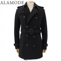 BURBERRY(バーバリー) ピーコート アウター アパレル ファッション ベルト付き XS ウール ナイロン ブラック黒 3820137 メンズ 40802141808【中古】【アラモード】のサムネイル
