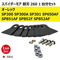 スパイダーモア 替刃 超長持ちワイド 260 5セット20枚 ナット付