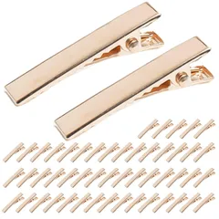 新品 ヘアクリップ 約50個入り ヘアピン やっとこピン 髪留め 金具 パーツ ゴールド 4.1cm NYANDELMO ND-0152-R04-GD4.1