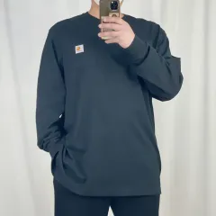 Carhartt(カーハート) 新品 黒 ポケット 長袖 ロングスリーブ 長袖Tシャツ XL 250405