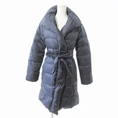 プレミアム バイ ビッキー PREMIUM BY VICKY ダウンコート ジャケット ロング ショールカラー ナイロン 2 ネイビー 紺 0917 ■GY09のサムネイル