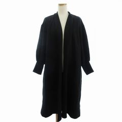 ヨリ yori 22AW ウール ノーカラーコート ロング アウター F