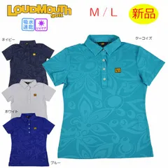 【新品・未使用】ラウドマウス レディース 半袖ポロシャツ Mサイズ Lサイズ 762661-1 エンボスシャツ エンボス柄 LOUDMOUTH 吸水速乾 UVカット ゴルフウエア