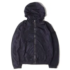 Dior HOMME ディオールオム パーカー サイズ:54 21SS ハイネック ナイロン  ダブルジップパーカー 013C402B3830 フーディー ブルゾン フーデッド ジャケット アウター ネイビー 紺 イタリア製【メンズ】のサムネイル