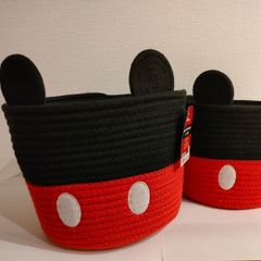 ディズニー　ミッキー　大人気　ロープ収納大　２個セット　ダイソー　新品