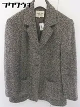 ◇ essebi due 長袖 ジャケット コート サイズ40 ベージュ ブラック レディース  【1110210009607】