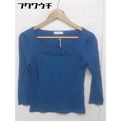 ◇ any SiS エニィスィス 長袖 ニット カットソー サイズ2 ブルー レディース  【中古】 【1109060011533】
