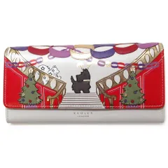 【新品 未使用】RADLEY LONDON ラドリーロンドン サイフ  スコティッシュテリア パーティー 長財布 フラップオーバー クリスマス S8318109 CHALK