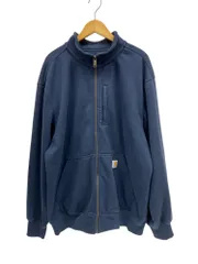 Carhartt (カーハート) RAIN DEFENDER スウェット フルジップアップ 裏起毛 XL ネイビー メンズ/028