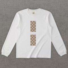 和柄長袖Tシャツ　檜垣 -彩・角-［長袖］