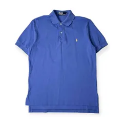 90s 00s Polo by Ralph Lauren ラルフローレン 鹿の子 半袖 ポロシャツ M/ブルー系/メンズ/インパクト21/ビンテージ