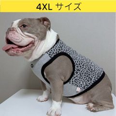 メルカリ フレブル服  4XL ヒョウ柄 タンクトップ レオパード 中型犬 大型犬 フレンチブルドッグ パグ  夏 doggystar ドッギースター
