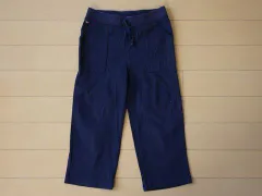 トミーヒルフィガー TOMMY HILFIGER アウトレット 子供服 男の子 女の子 パンツ 2歳 約 90cm 紺 ロング丈 カットソー素材 春 秋 ベビー服 ★3 ボトムス ズボン ボーイズ 男児 ガールズ 女児 キッズ ベビー 【中古】