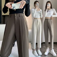 ワイドパンツ レディース ボトムス きれいめ ワイド ロング 長ズボン ロングパンツ ハイウェスト ロング丈 ゆったり ノーアイロン ストレッチ 美脚パンツ サイドポケット 通気性 シンプル 秋 冬 春 夏 大きいサイズmucqin01