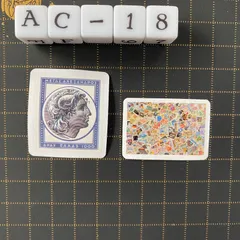 防水ステッカー　切手風　スタンプ風　海外　２枚セット　AC-1防水ステッカー　切手風　スタンプ風　海外　旅行　レトロ　２枚セット　AC-18