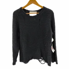 ホワイトマウンテニアリング WHITE MOUNTAINEERING DAMAGED CREW NECK KNIT メンズ JPN：0 のサムネイル