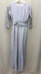 ◇ ⊂ Lace Ladies レースレディース 七分丈 オールインワン サイズS ネイビ－ レディース E  【1503050015493】
