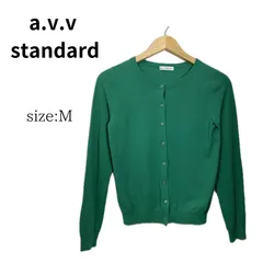 a.v.v standard アーヴェヴェ　トップス　ニット　カーディガン　レディース　グリーン　M