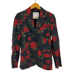 モスキーノ cherry and chic by moschino イタリア製 薔薇プリントスパンコール3Bテーラードジャケット レディース 表記無 のサムネイル