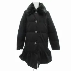 ケイトスペード KATE SPADE ダウンコート ジャケット ミドル丈 フェイクファー 0 黒 /JS ■GY14のサムネイル